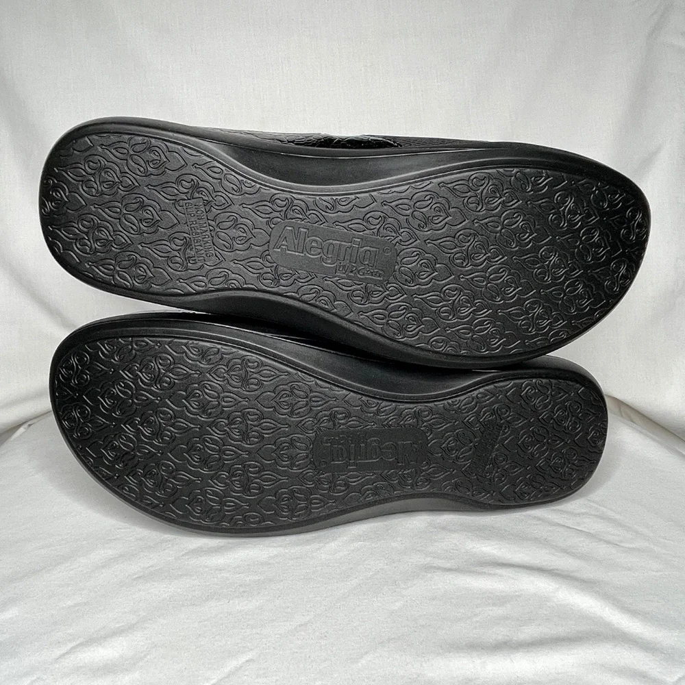 Alegria Duette Flourish Clog Slip On Black Patent Leather - Picture 8 of 10